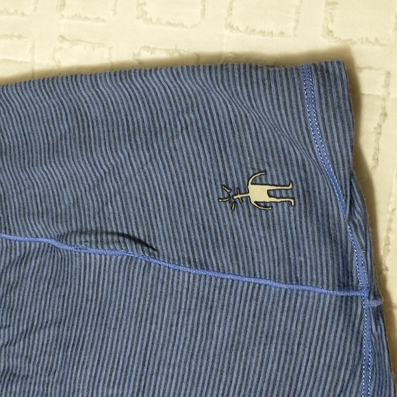 Smartwool Women's Blue Striped Short Sleeve Tee, 100% Merino Wool, Size Large - Picture 2 of 7